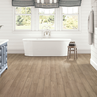 Bruce LifeSeal Classic Natural Rigid Core Vinyl Plank Flooring installed in a bathroom on sale at low, wholesale prices at springtechvinyl.com